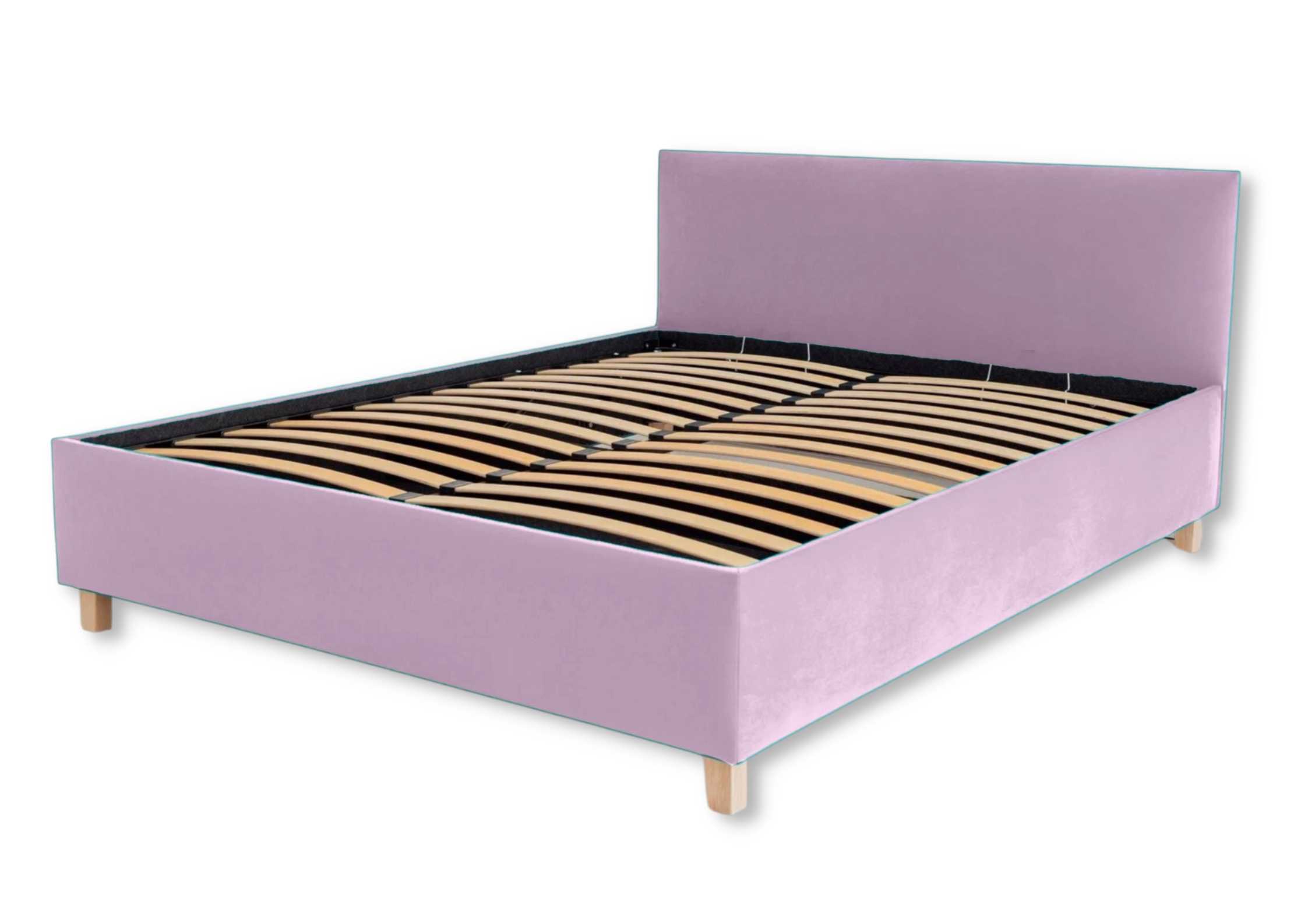 Różowe łóżko 160x200cm